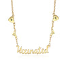 Personalized Rhodium Plated Vaccination Name Necklace