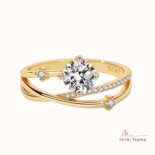 925 Sterling Silver Moissanite Ring