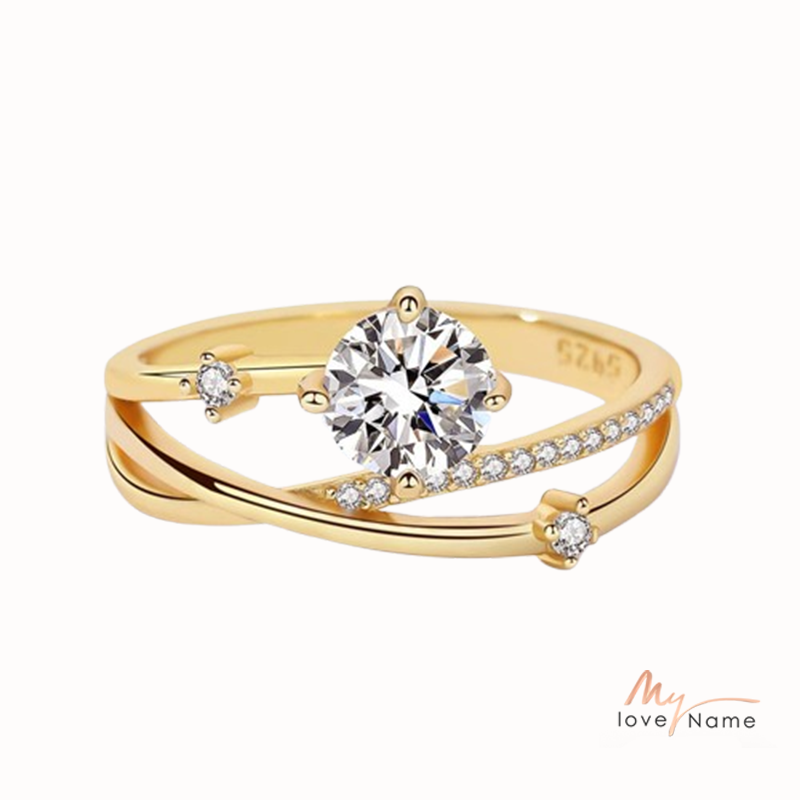 925 Sterling Silver Moissanite Ring