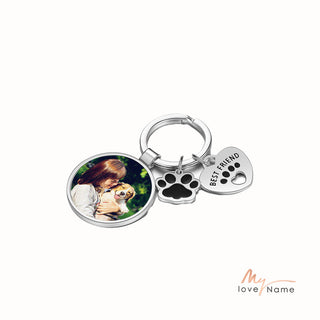 Custom Copper Photo Keychain