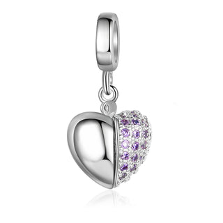 Personalized Rhodium Plated Jewelry Charm Beads