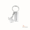 Personalized Stainless Steel Map Customizantion Keychain