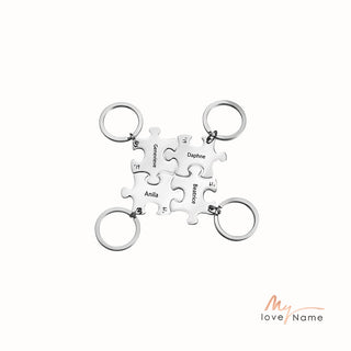 Custom Name Puzzle Keychain