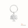 Personalized Stainless Steel Family Tree Custom Name Keychain