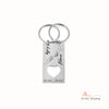 Custom Stainless Steel Couple Keychain