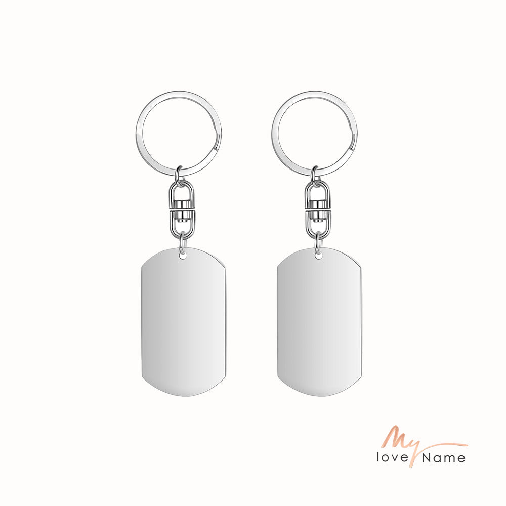 Custom Code Stainless Steel Keychain