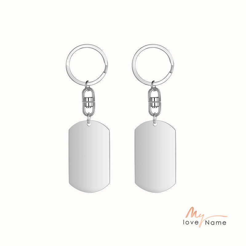 Custom Code Stainless Steel Keychain