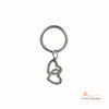 Custom Retro Heart Shaped Keychain