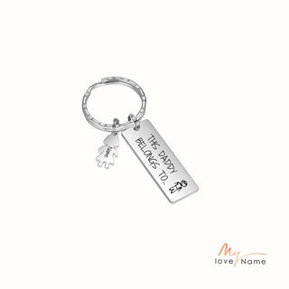 Custom Stainless Steel Baby Keychain