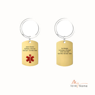 Engraving Stainless Steel Keychain