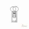 Custom Stainless Steel Couple Keychain