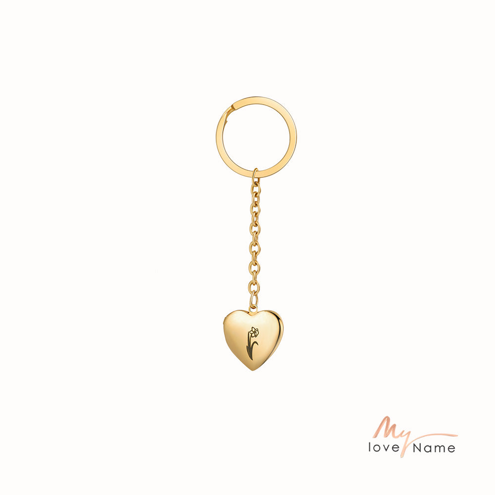 Custom Heart Keychain
