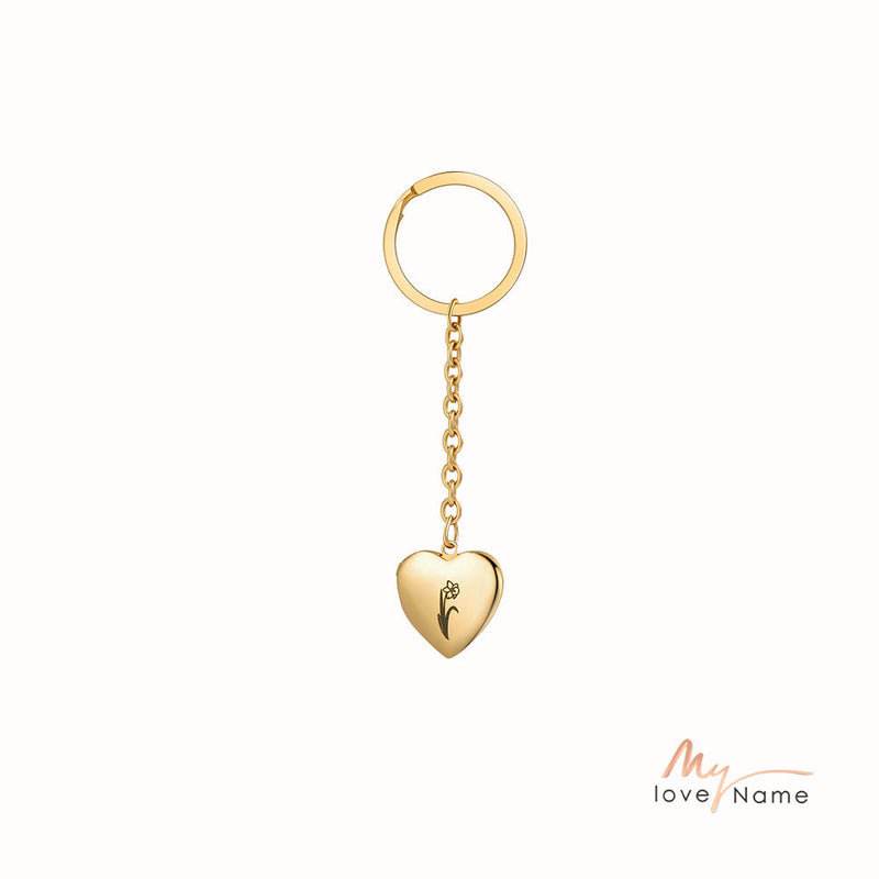 Custom Heart Keychain