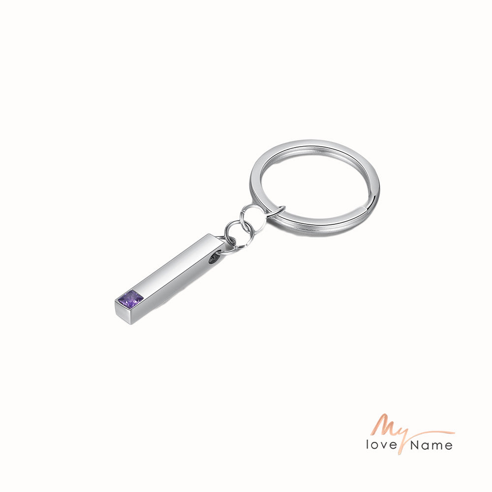 Stainless Steel Bar Keychain