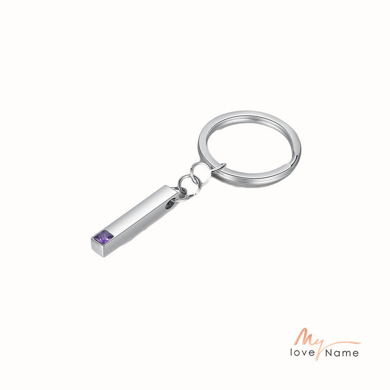 Stainless Steel Bar Keychain
