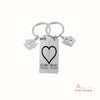 Personalized Staineless Steel Couple Keychain