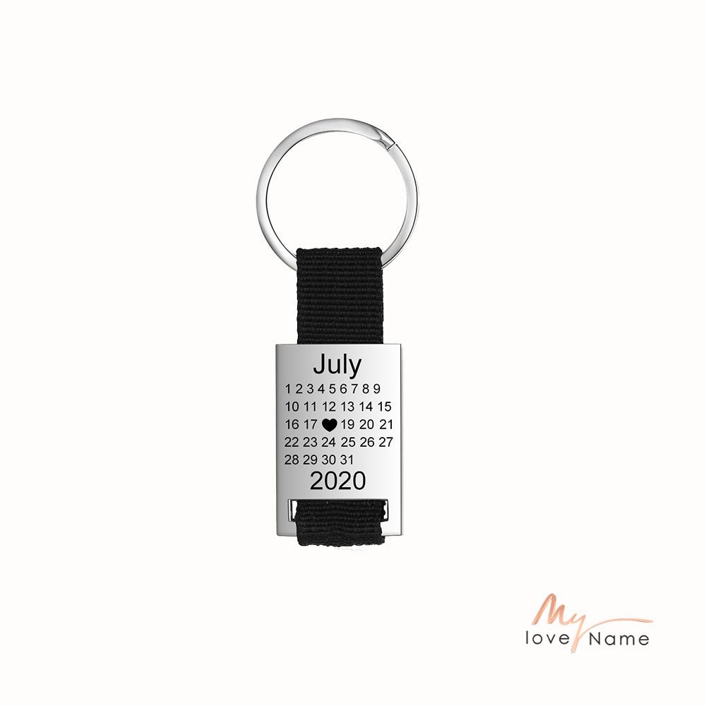 Personalized Stainless Steel Spotify Keychain