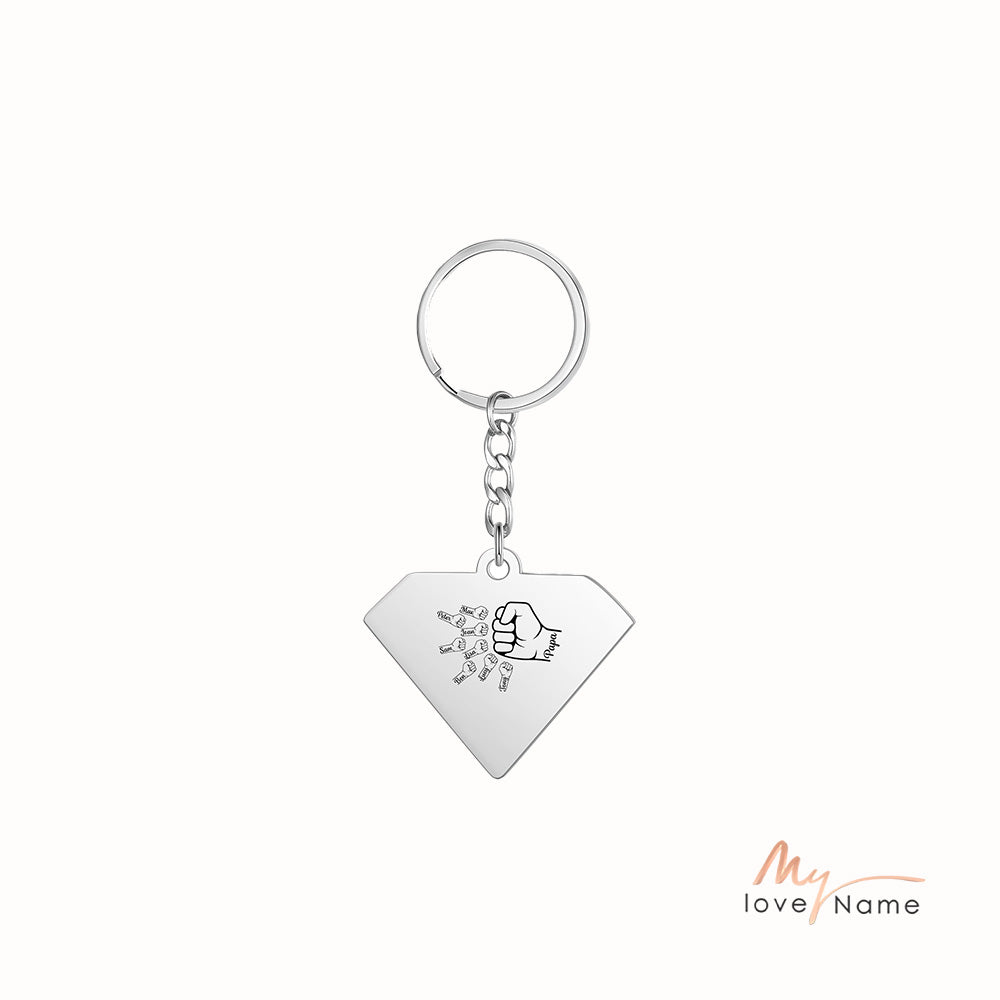 Personalized Diamond Keychain