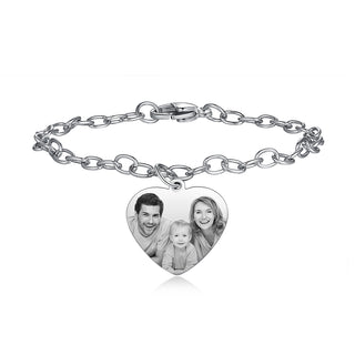 Stainless Steel Personalized Photo Bracelet