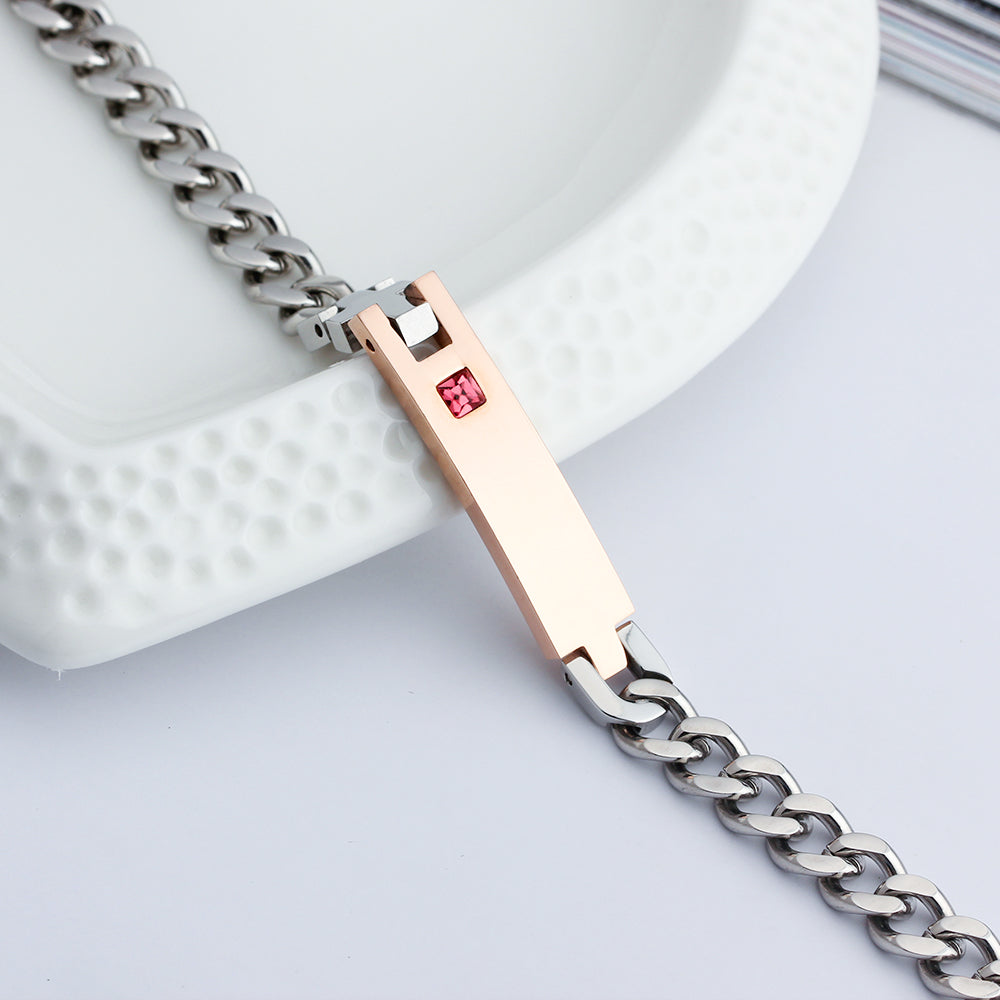 Engraved Name Stainless Steel Bracelet