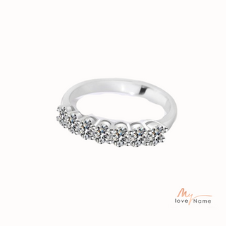 925 Sterling Silver Moissanite Ring
