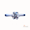 925 Sterling Silver Moissanite Ring