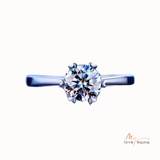 925 Sterling Silver Moissanite Ring