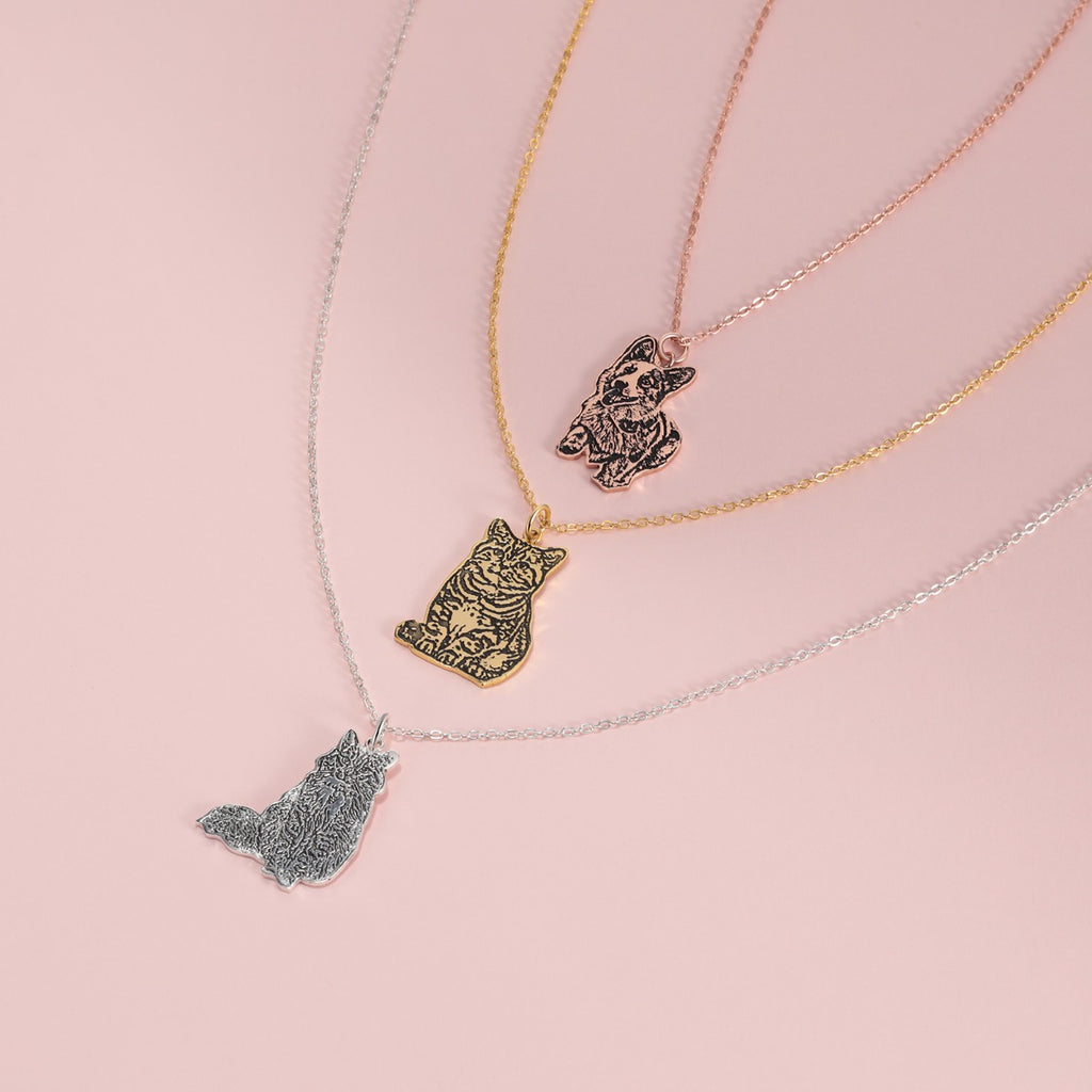 Custom Pet Portrait Necklace
