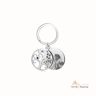 Best Product Birthstone Stainless Steal Photo Keychain