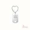 Personalized  Heart Shape Stainless Steel Photo Keychain