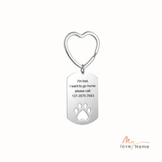 Personalized  Heart Shape Stainless Steel Photo Keychain