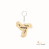 Christmas Decoration Custom Acrylic Name Sole Keychain