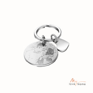 Best Personalized Photo Stainless steel Keychain set