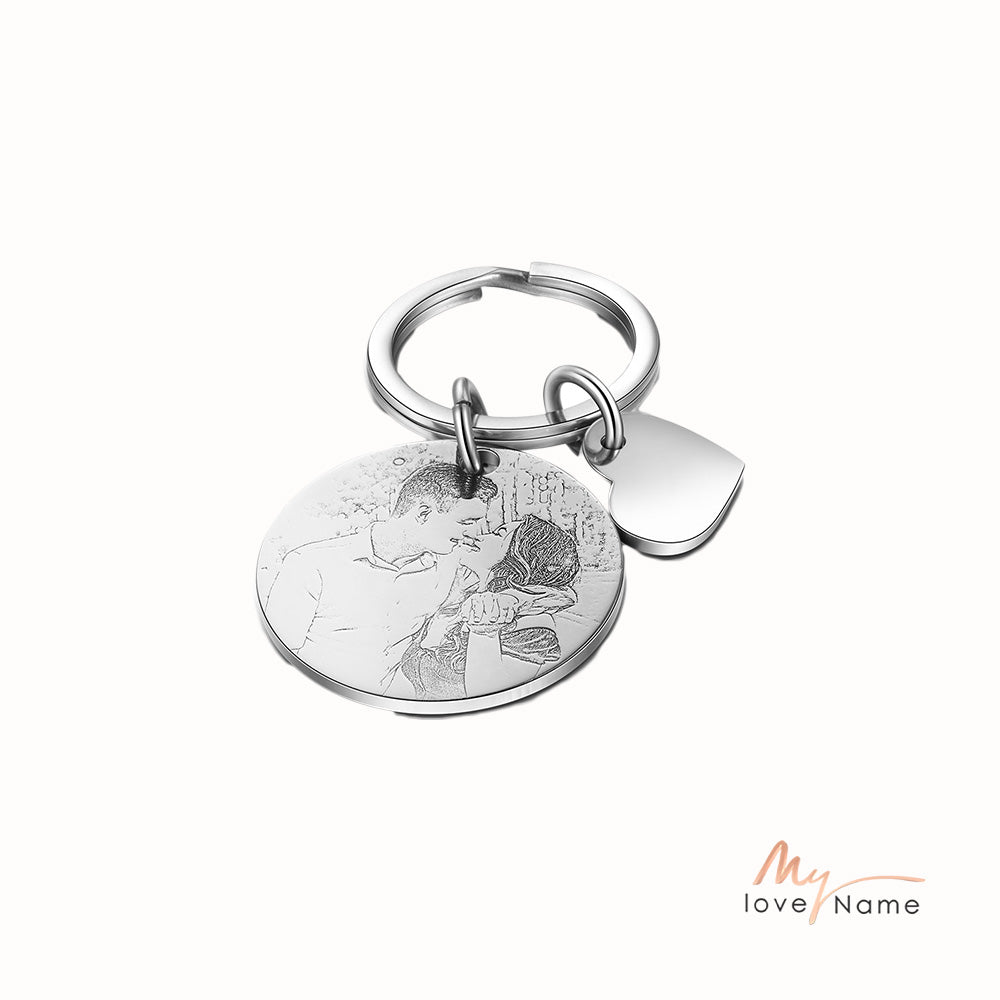 Best Personalized Photo Stainless steel Keychain set