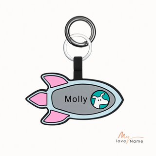 Personalized Silica Gel Rocket Dog Tag