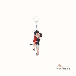 Custom Couple Keychain
