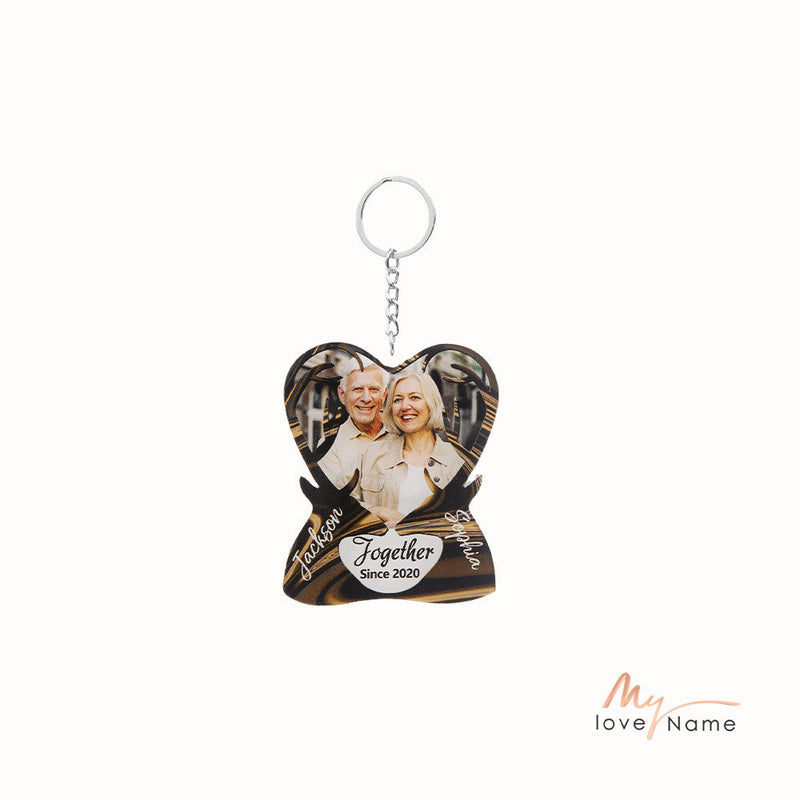 Christmas Decoration Custom Photo Keychain