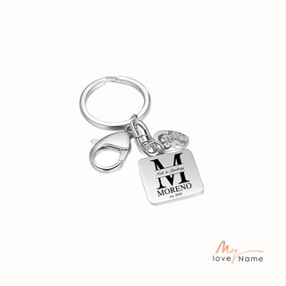 Personalized Name Stainless Steel Keychain