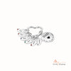 Custom Stainless Steel keychain with Baby Feet Charm