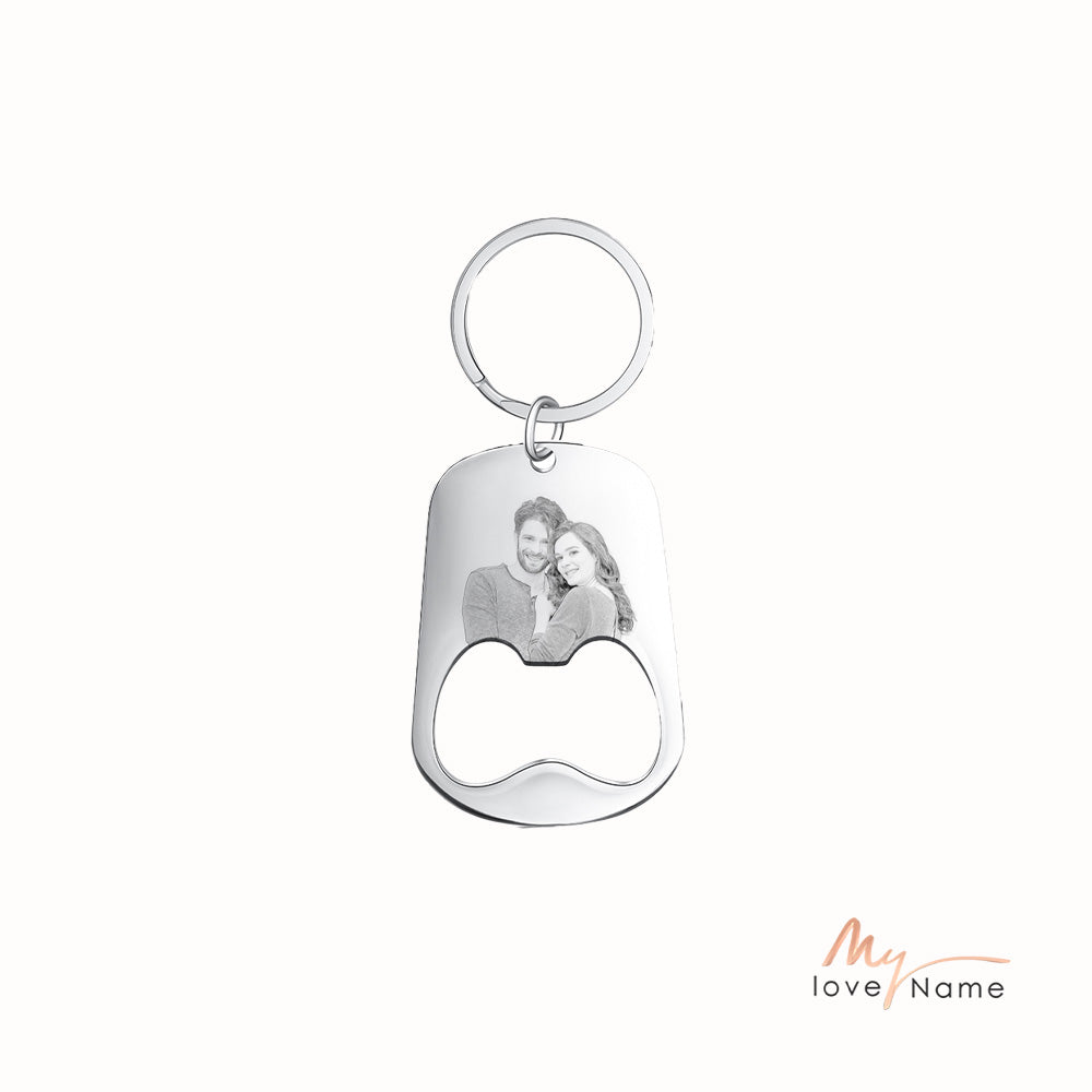 Best Personalized Stainless Steel Photo Keychain