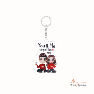Custom Couple Keychain