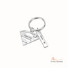 Personalized Diamond Stainless Steel Keychain