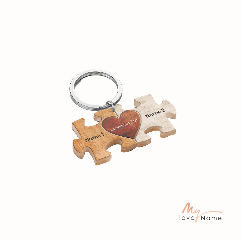 Custom Acrylic Puzzle Keychain