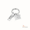 Personalized Stainless Steel Home Keychain