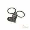 Custom Letter Heart Shape Couple Keychain Valentine's Day Gift