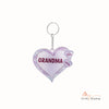 Christmas Decoration Custom Acrylic Name Heart Keychain