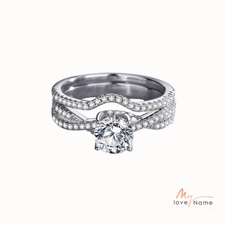 925 Sterling Silver Moissanite Ring
