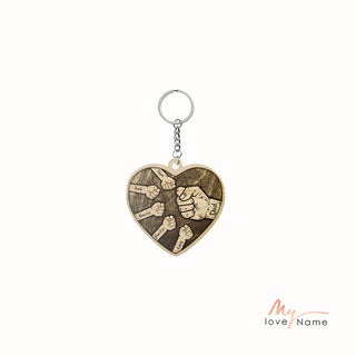 Custom Heart Shaped Keychain