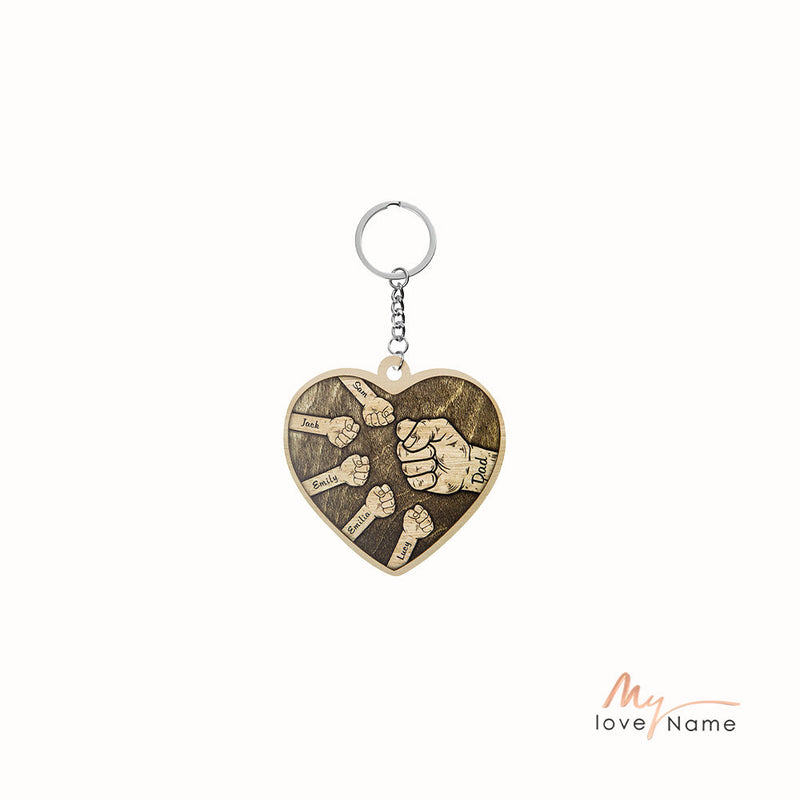 Custom Heart Shaped Keychain