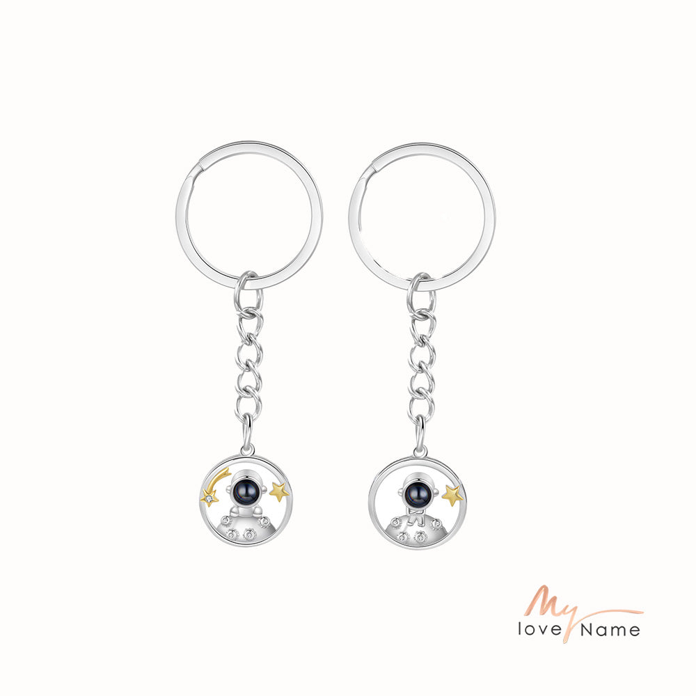 Custom Photo Couple Projection Keychains